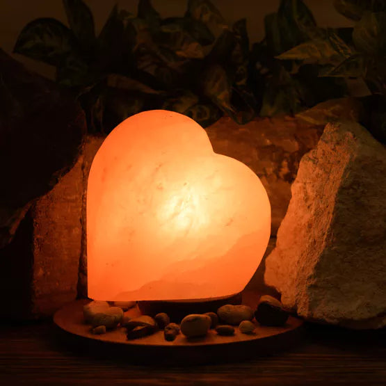 Hestia® Himalayan Rock Salt Lamp Heart *NEW* - timeframedclocks