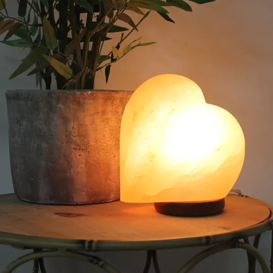 Hestia® Himalayan Rock Salt Lamp Heart *NEW* - timeframedclocks