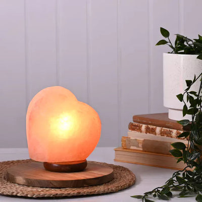 Hestia® Himalayan Rock Salt Lamp Heart *NEW* - timeframedclocks