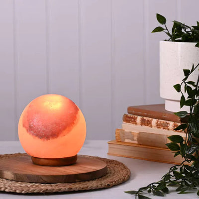 Hestia® Himalayan Rock Salt Lamp Sphere *NEW* - timeframedclocks