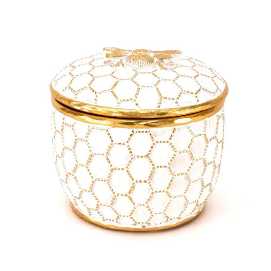 Hestia® Honey Bee Resin Trinket Box *NEW* - timeframedclocks