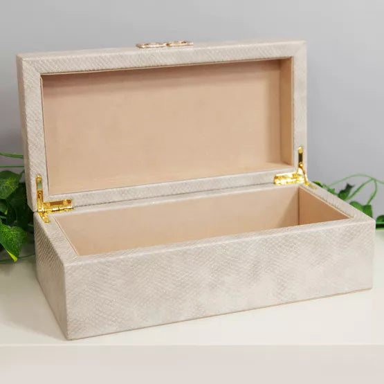 Hestia® Large Snakeskin Jewellery Box *NEW* - timeframedclocks