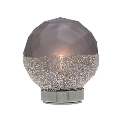 Hestia® Small Cool Grey Glass LED Light *NEW* - timeframedclocks