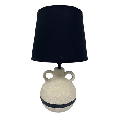 Hestia® Table Vase Lamp Natural & Black II *NEW* - timeframedclocks