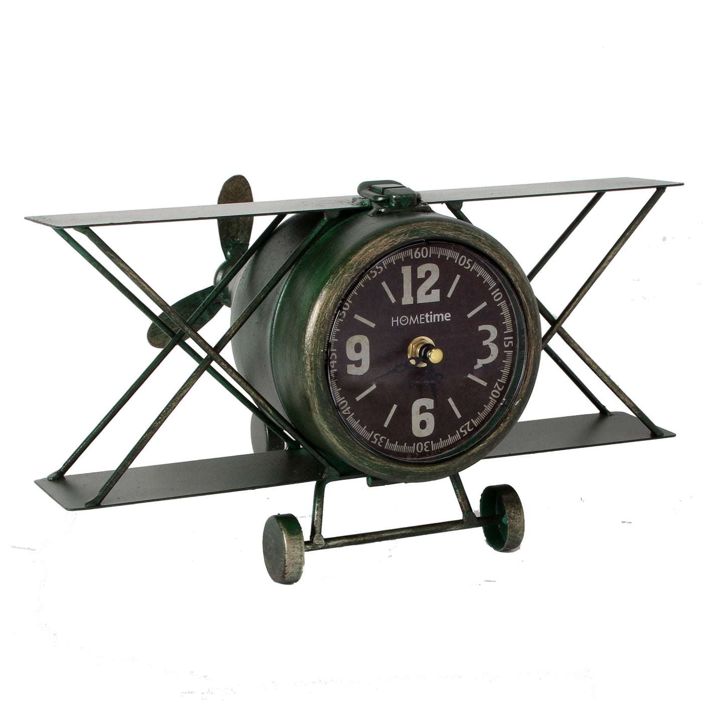 Hometime. Aeroplane Mantel Clock *NEW* - timeframedclocks