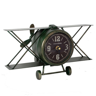 Hometime. Aeroplane Mantel Clock *NEW* - timeframedclocks