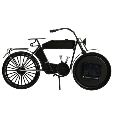 Hometime. Motorcycle Mantel Clock Black *NEW* - timeframedclocks