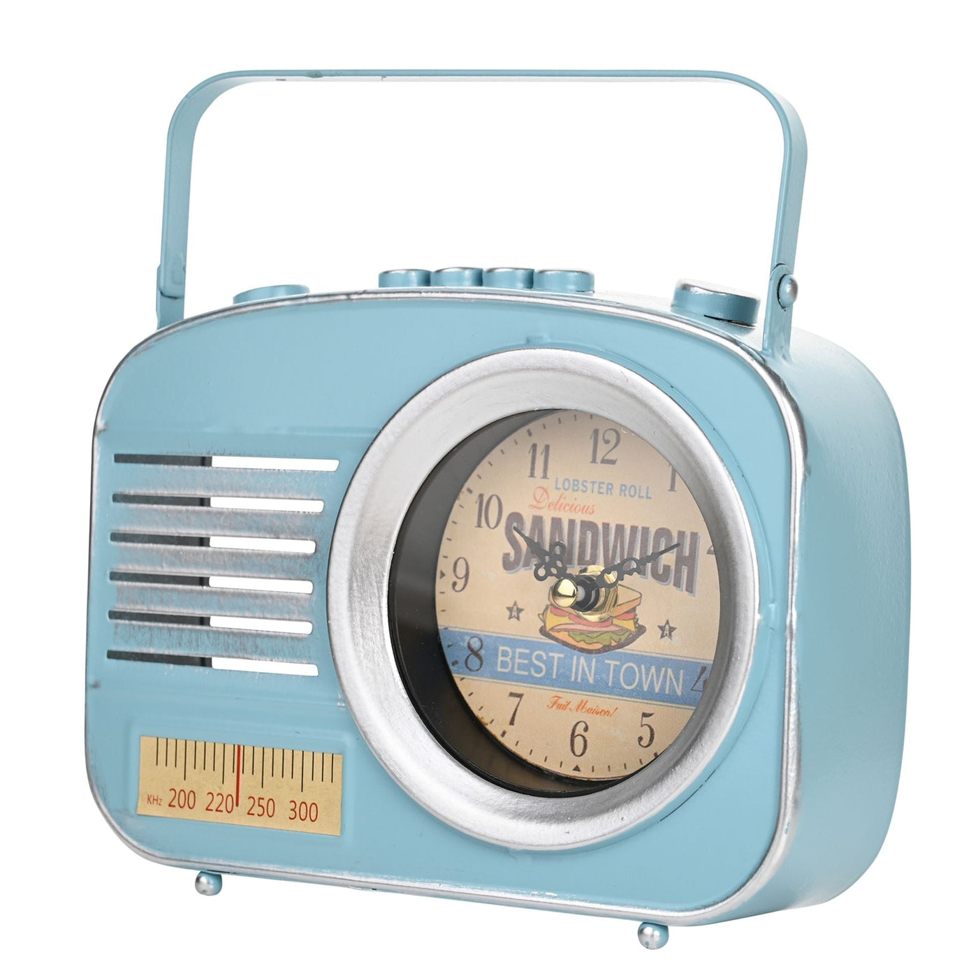Hometime. Retro Radio Mantel Clock *NEW* - timeframedclocks