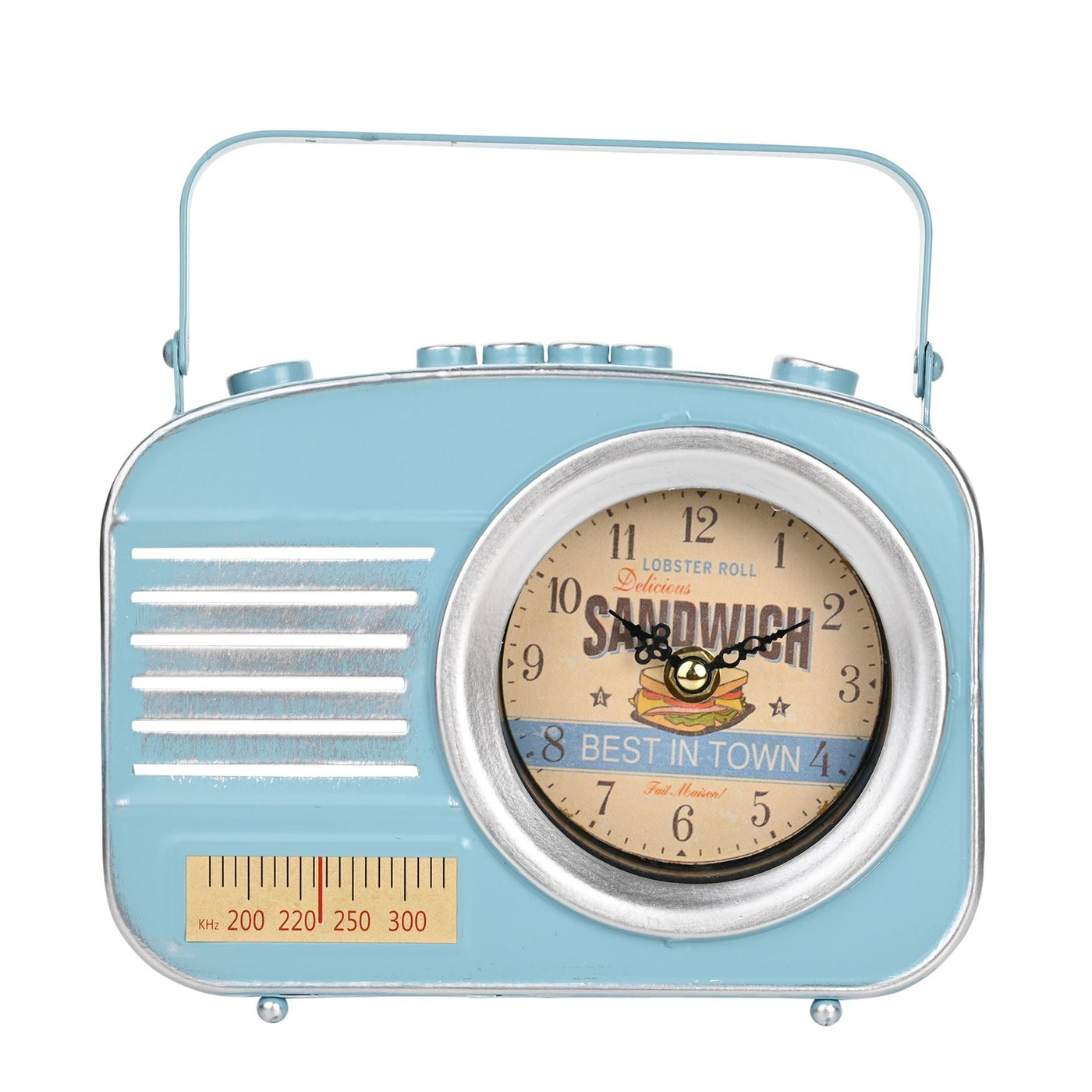 Hometime. Retro Radio Mantel Clock *NEW* - timeframedclocks