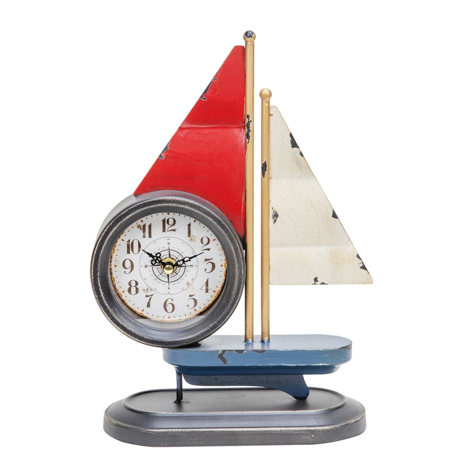 Time Clock Boat Hometime. Sailing Boat Mantel Clock – timeframed clocks