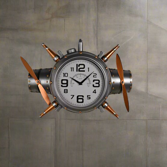 Hometime® Aviation Wall Clock *NEW* - timeframedclocks