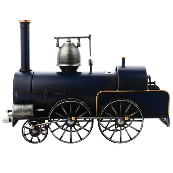 Hometime® Blue Train  Mantel Clock Money Box *NEW* - timeframedclocks