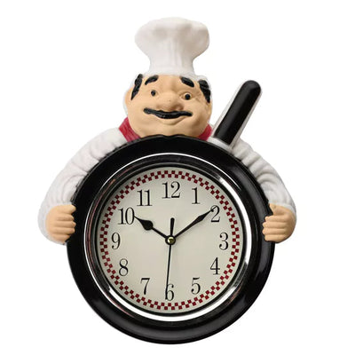 Hometime® Kitchen Chef Wall Clock *NEW* - timeframedclocks