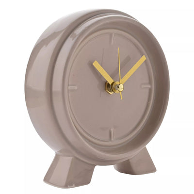 Interval® Ceramic Mantle Clock - Biscuit *NEW PRE-ORDER DEL LATE JAN* - timeframedclocks