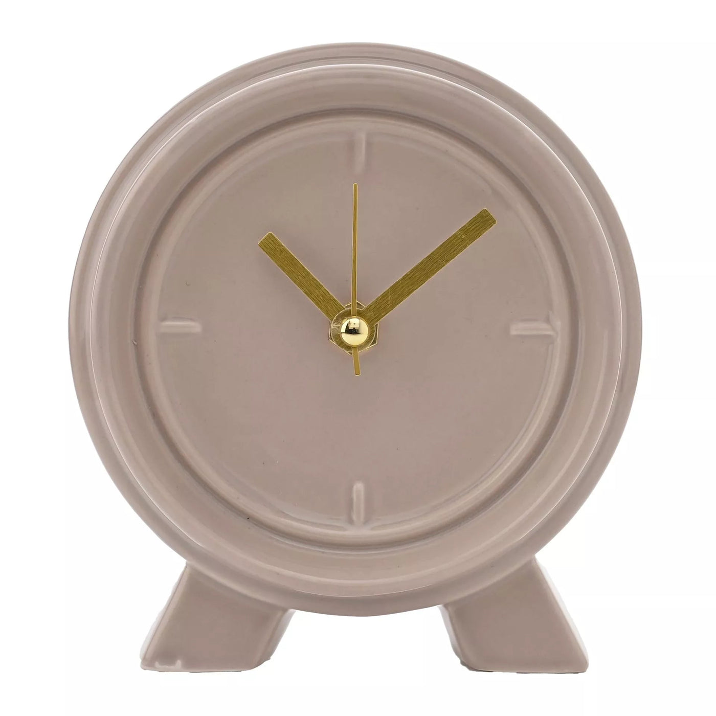 Interval® Ceramic Mantle Clock - Biscuit *NEW PRE-ORDER DEL LATE JAN* - timeframedclocks