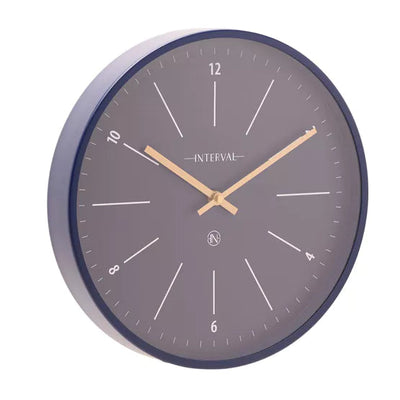 Interval® Metal Wall Clock (32cm) Navy *NEW* - timeframedclocks