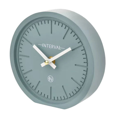Interval® Minimalist Desk Clock 6" (15cm) Teal *NEW* - timeframedclocks