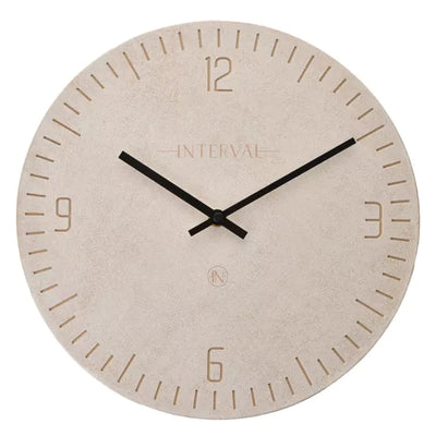 Interval® Resin Wall Clock (30cm) Stone *NEW* - timeframedclocks