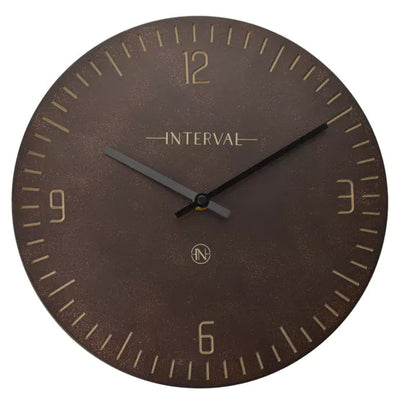Interval® Resin Wall Clock (30cm) Umber *NEW* - timeframedclocks