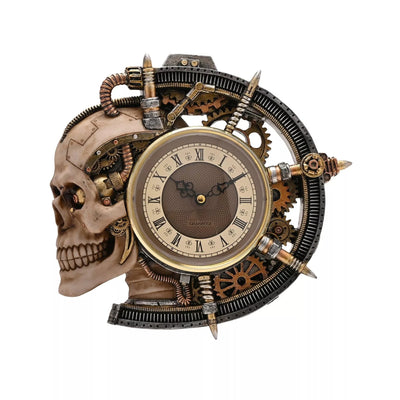 Juliana Collection® Mystic Legends Steampunk Skull Clock *NEW* - timeframedclocks