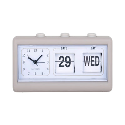 Karlsson® Alarm Clock Data Flip Dark Grey *NEW COMING SOON* - timeframedclocks