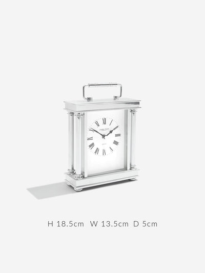 London Clock Company. Silver Finish Carriage Clock - timeframedclocks
