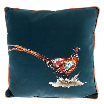 Meg Hawkins. Pheasant Cushion *NEW* - timeframedclocks