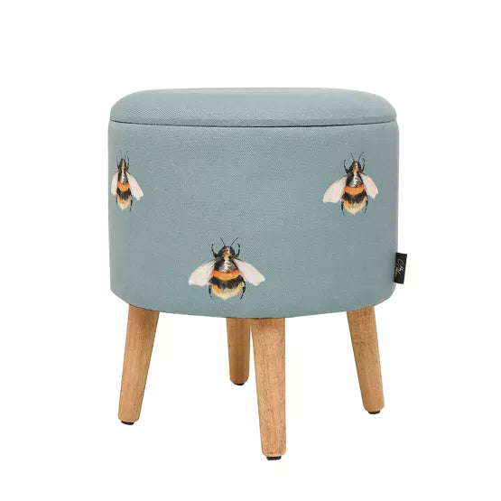 Meg Hawkins. Storage Foot Stool Bee *NEW STOCK DUE* - timeframedclocks