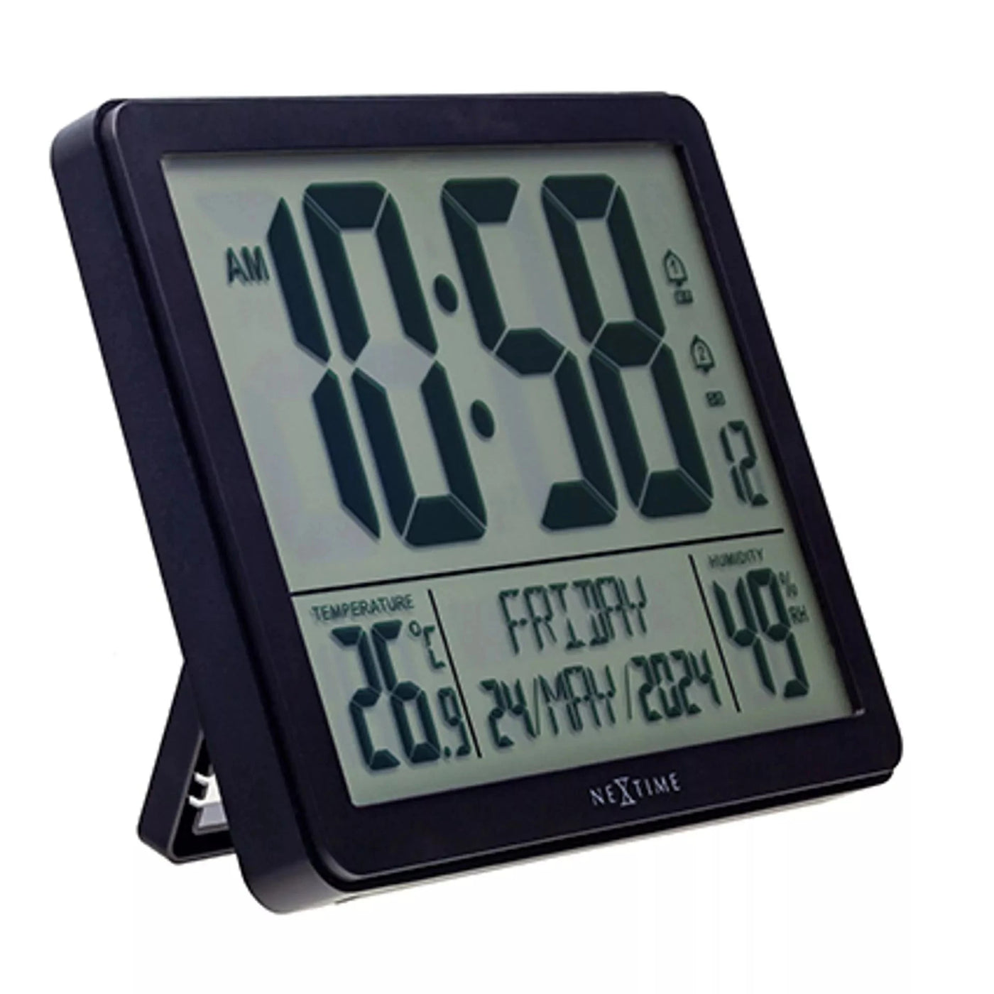 Next Time Clock NeXtime® One For All Digital Table/Wall Clock Black *NEW* – timeframed ...