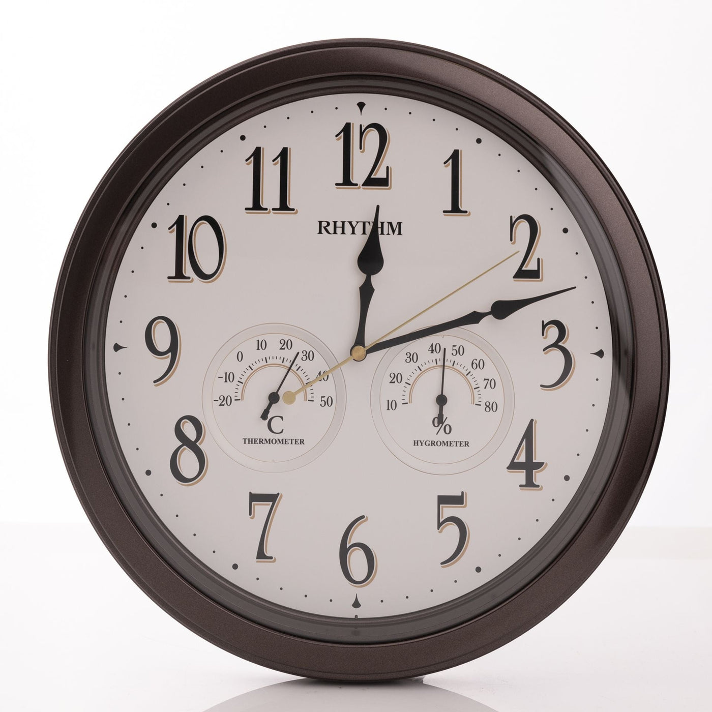 Rhythm Outdoor Wall Clock Thermometer & Hygrometer *NEW* - timeframedclocks