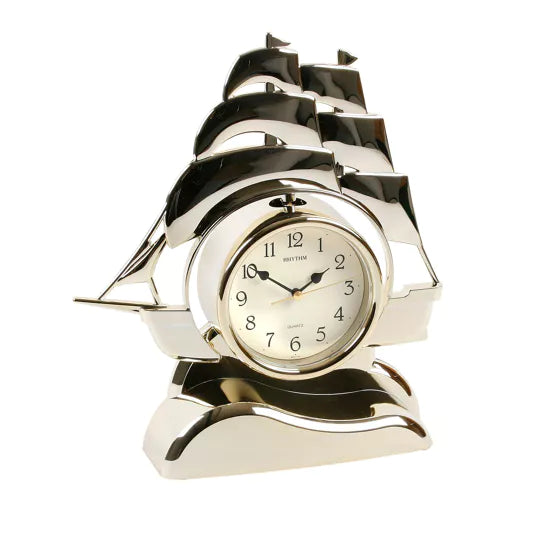 Rhythm Rocking Pendulum Ship Mantel Clock *NEW* - timeframedclocks