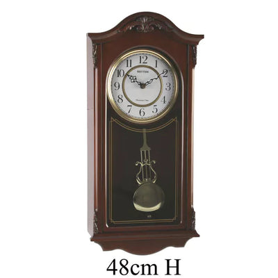 Rhythm Wooden Pendulum Clock *NEW* - timeframedclocks
