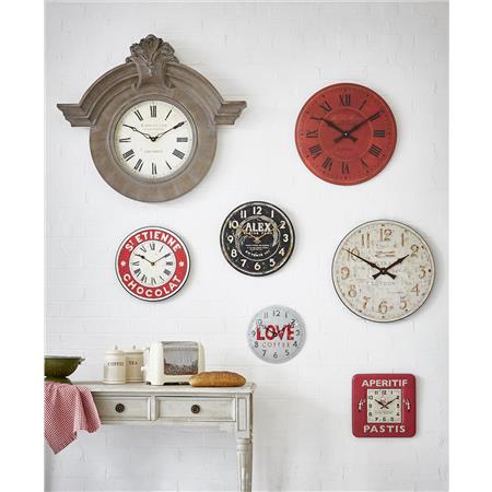 Roger Lascelles London. Alex Flour Maker Wall Clock - timeframedclocks