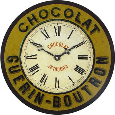 Roger Lascelles London. French Chocolate Design Wall Clock - timeframedclocks