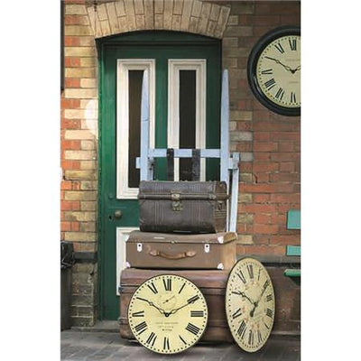 Roger Lascelles London. Glasgow Railway Station Wall Clock Small - timeframedclocks