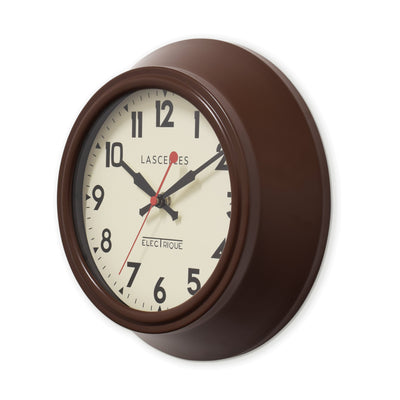 Roger Lascelles London. Wall Clock Dark Brown - timeframedclocks