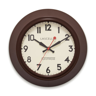 Roger Lascelles London. Wall Clock Dark Brown - timeframedclocks