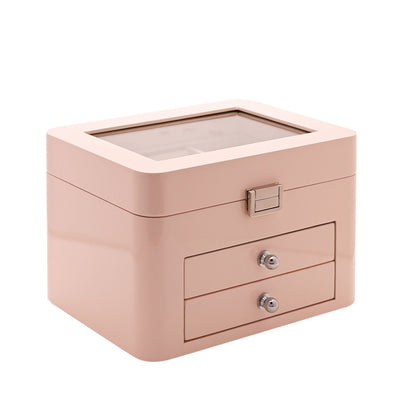 Sophia® Wooden Jewellery Box Pink *NEW* - timeframedclocks