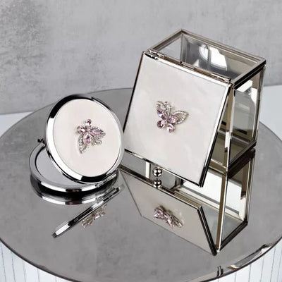 Sophia® Butterfly Trinket Box Enamel Lid *NEW* - timeframedclocks