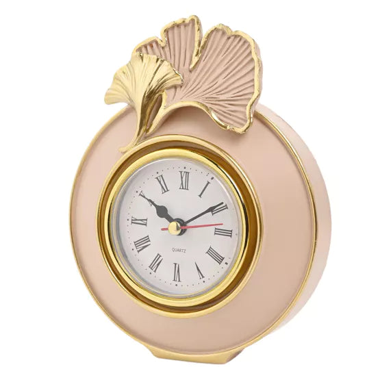 Sophia® Classic Ginkgo Blush Mantel Clock *NEW* - timeframedclocks