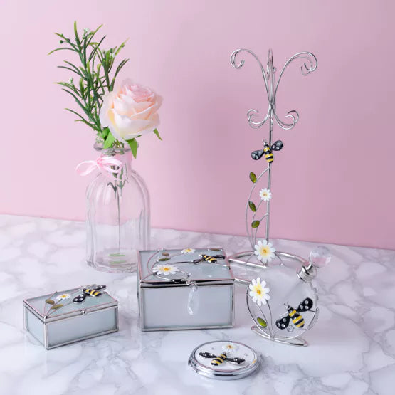 Sophia® Classic Glass & Wire Bumblebee Jewellery Holder *NEW* - timeframedclocks