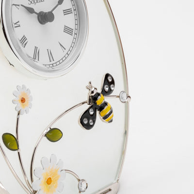 Sophia® Classic Glass & Wire Bumblebee Mantel Clock *NEW* - timeframedclocks
