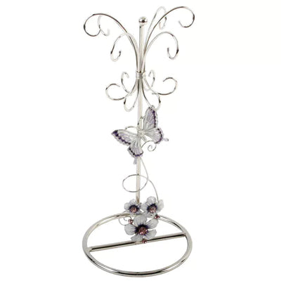 Sophia® Classic Glass & Wire Butterfly Jewellery Holder *NEW* - timeframedclocks