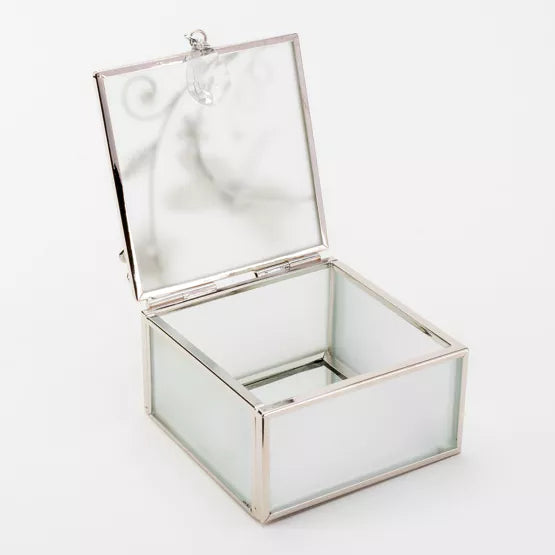 Sophia® Classic Glass & Wire Dragonfly Square Trinket Box *NEW* - timeframedclocks