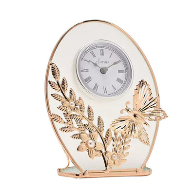 Sophia® Classic Gold Butterfly Mantel Clock *NEW* - timeframedclocks