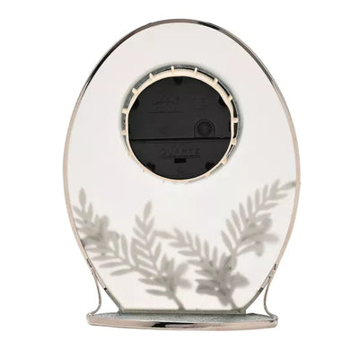 Sophia® Classic Silver Daisy Mantel Clock *NEW* - timeframedclocks