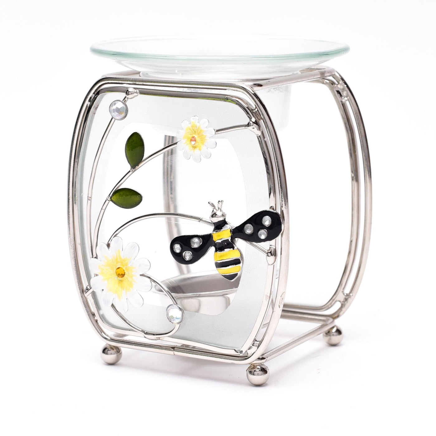 Sophia® Glass & Wire Bumblebee Oil Burner *NEW* - timeframedclocks