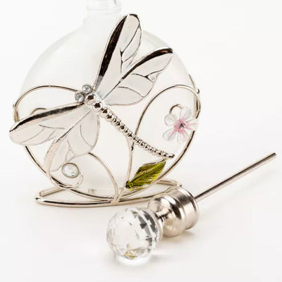 Sophia® Glass & Wire Dragonfly Perfume Bottle *NEW* - timeframedclocks