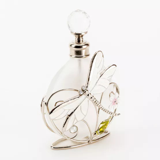 Sophia® Glass & Wire Dragonfly Perfume Bottle *NEW* - timeframedclocks