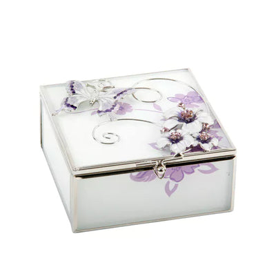 Sophia® Purple Butterfly Trinket Box *NEW* - timeframedclocks